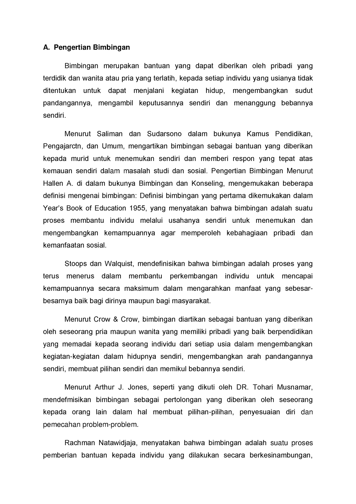 Pengertian Bimbingan Konseling Dan Manfaatnya - A. Pengertian Bimbingan ...