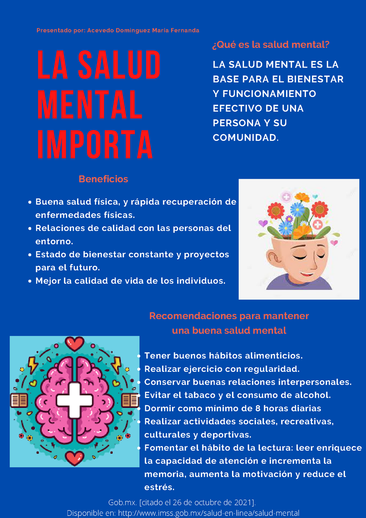 Infografía De La Importancia De La Salud Mental Según El Gobierno