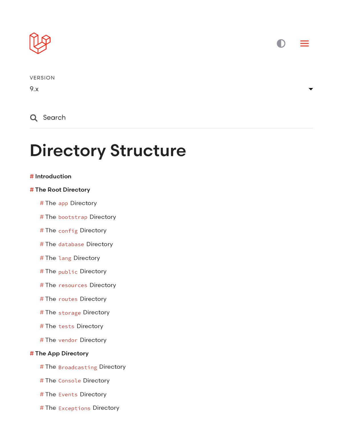 Directory Structure Laravel The PHP Framework For Web Artisans - V ERS ...