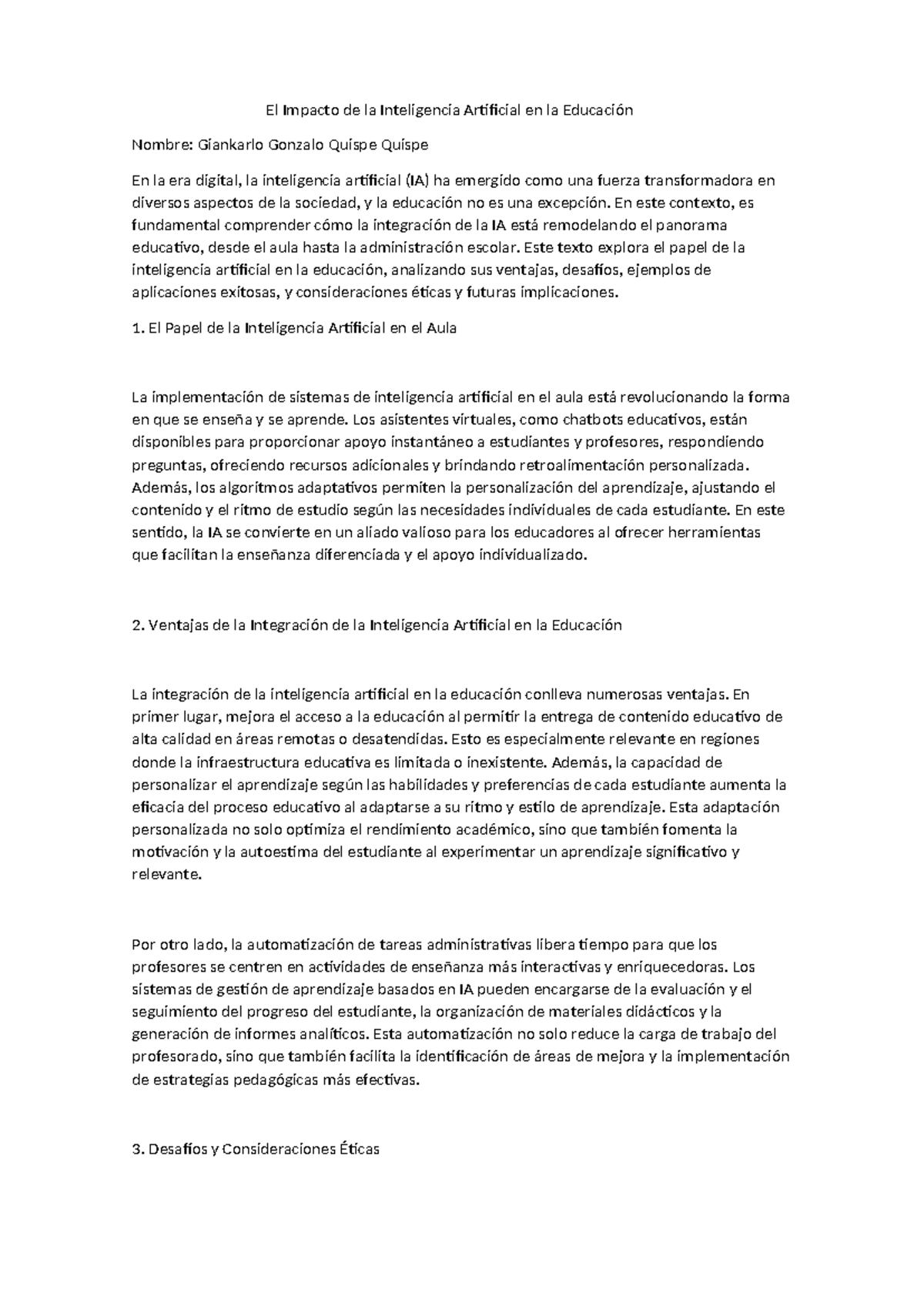 El Impacto de la Inteligencia Artificial en la Educación - El Impacto ...