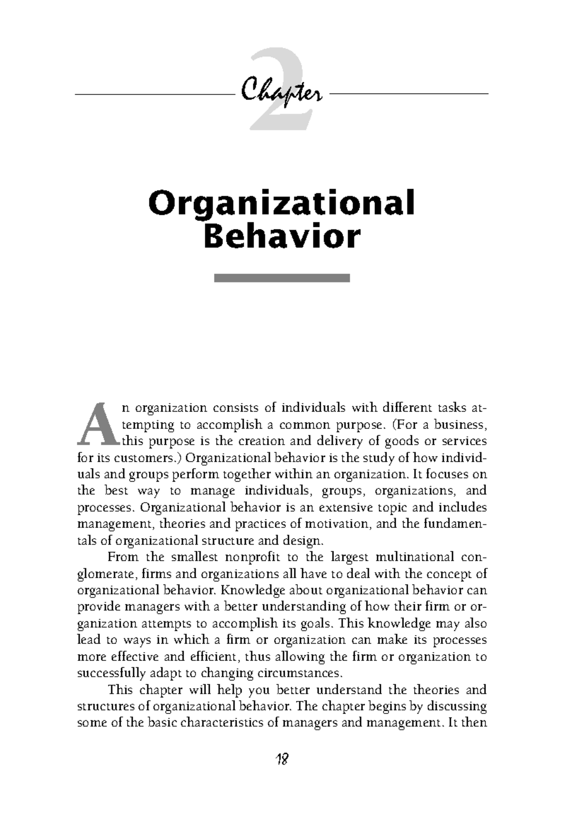 Organizational Behavior - 2 Organizational Behavior A N Organization ...