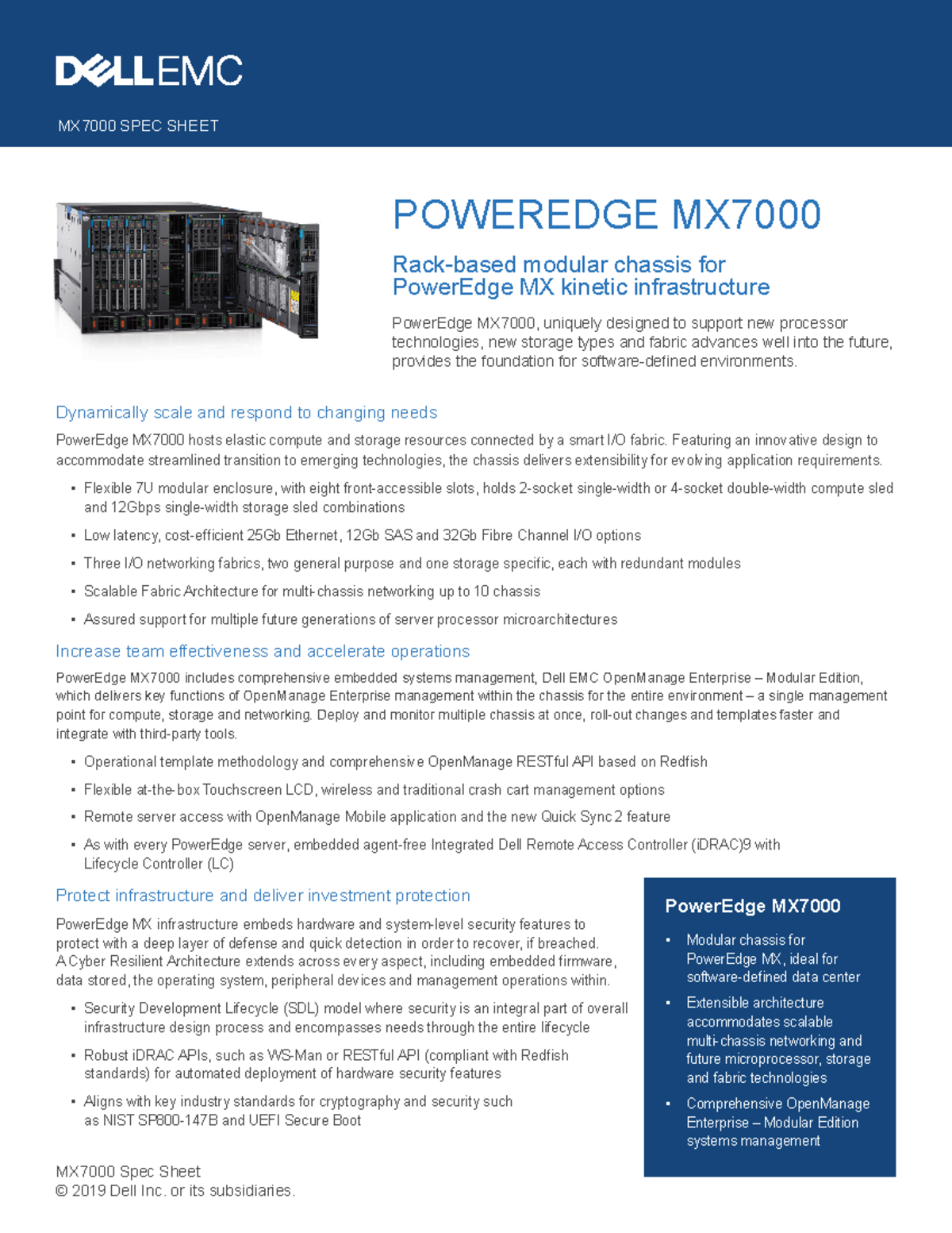 Poweredge Mx Spec Sheet Mx Spec Sheet Mx Spec Sheet