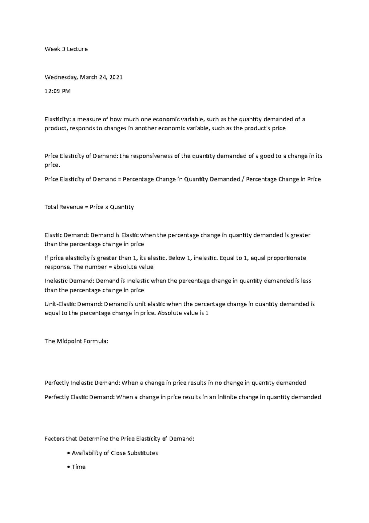 Eco lecture 3 notes - All relevant learning material for week 3 of ...