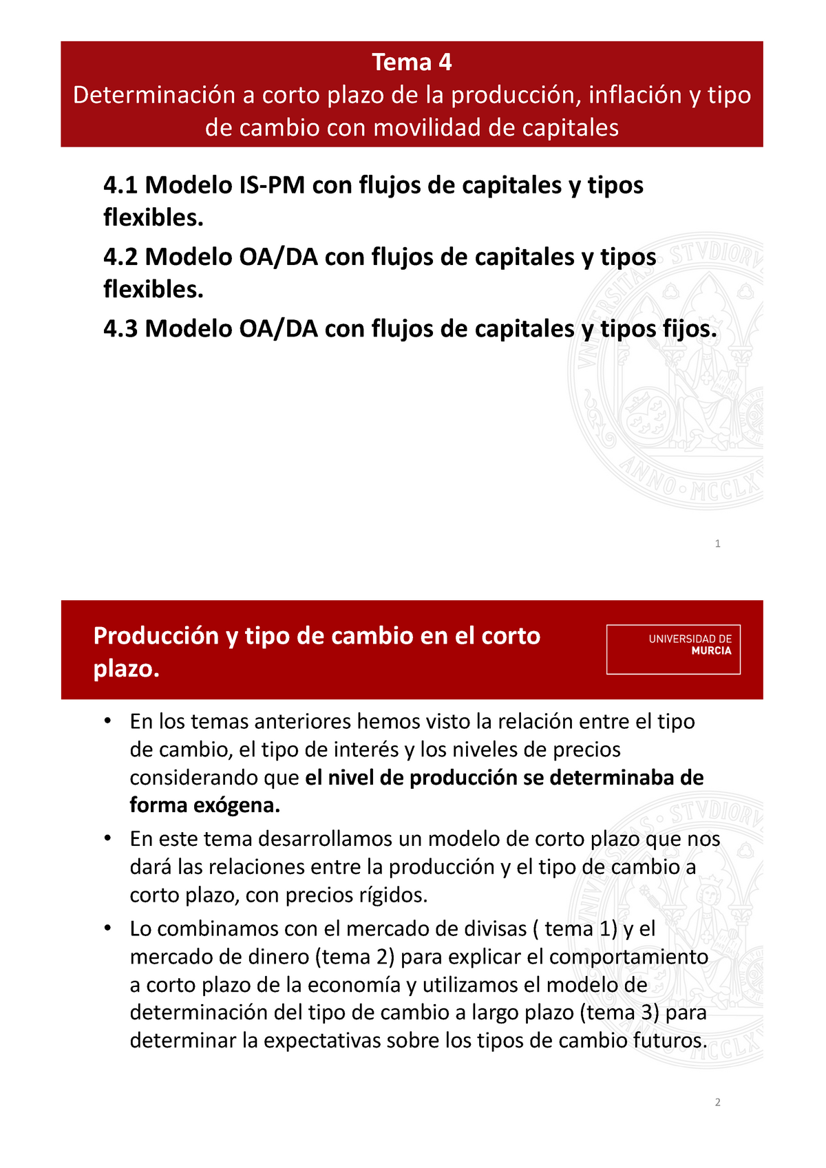 Transparencias Tema 4 2021 - Tema 4 Determinación A Corto Plazo De La ...