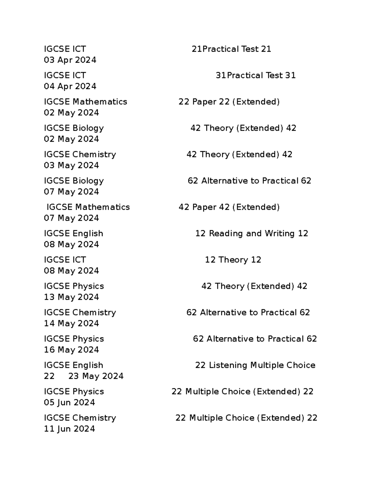 Igcse exam dates gkhggluy igcse mathematics 22 paper 22 extended