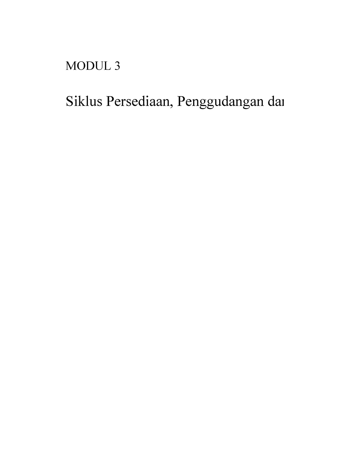 Toaz Description Modul 3 Siklus Persediaan Penggudangan Dan P N Dan Pembayaran Utang Usaha 7898