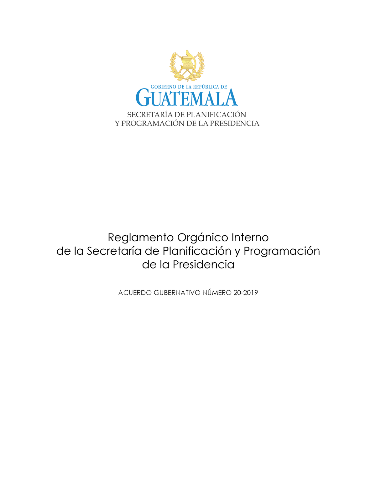 Reglamento Organico Interno - Reglamento Orgánico Interno De La ...