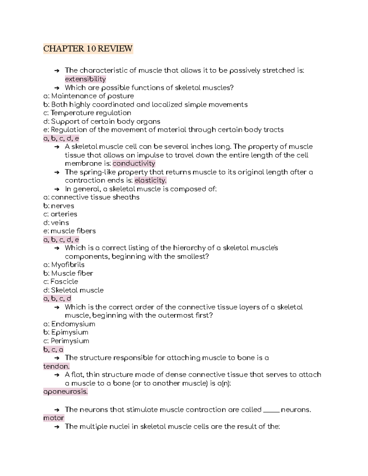 KIN 223 CHAP10 88 Notes Kin 223 UNLV StuDocu