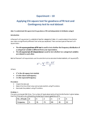 Experiment 3 - Experiment- Applying correlation and simple linear ...
