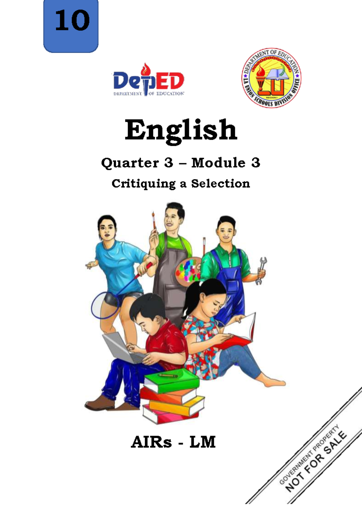 ENGLISH 10 MODULE 3 (QUARTER 3) - AIRs - LM English Quarter 3 – Module ...