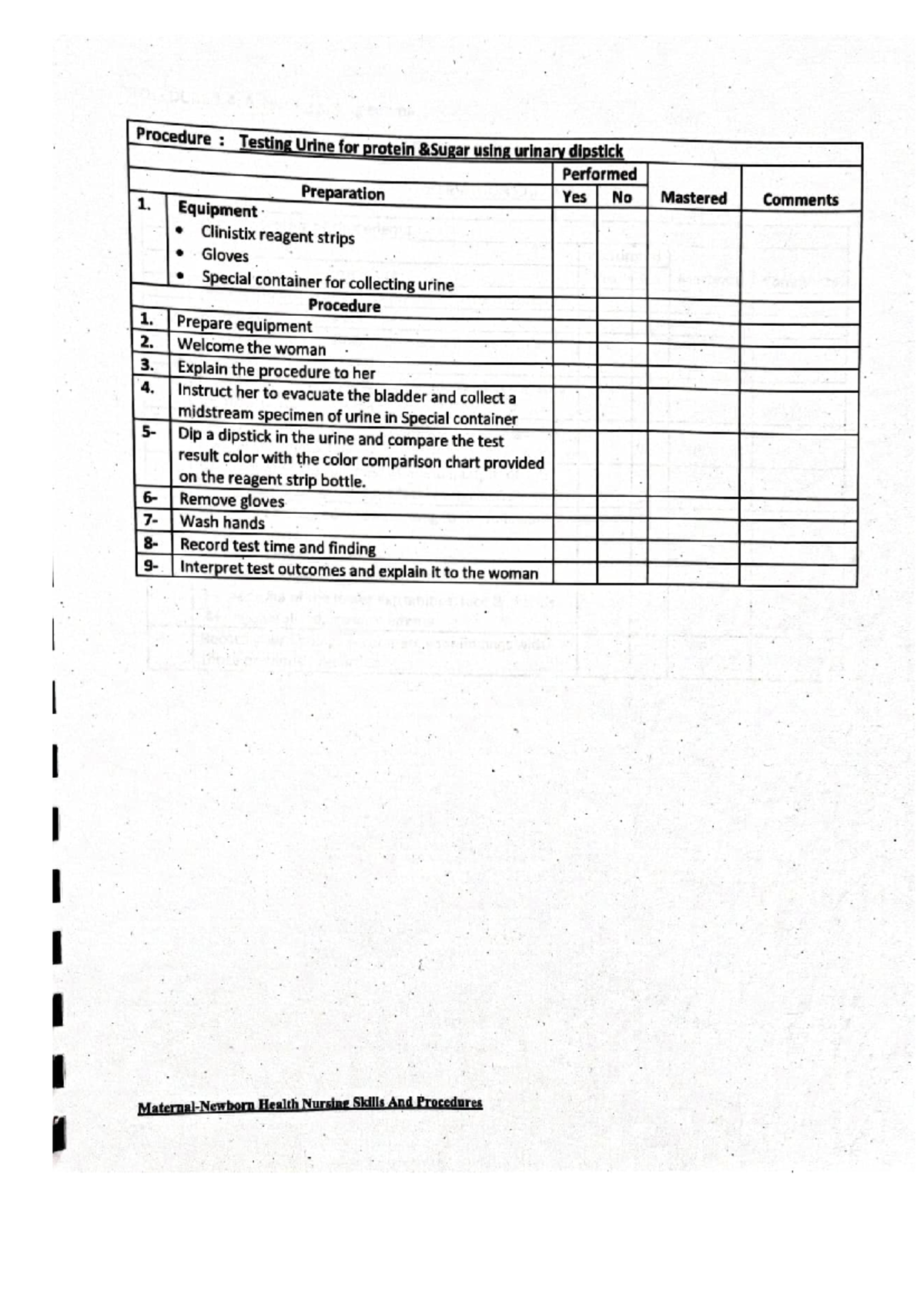 Checklist Prenatal - letcure - health assessment - Studocu