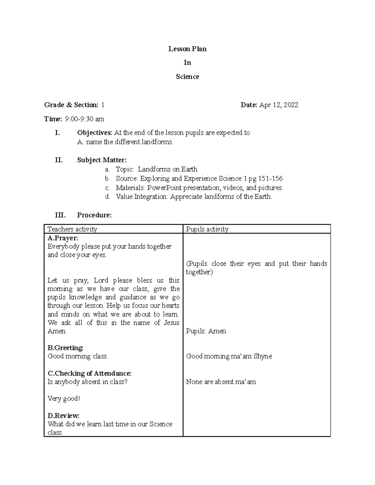 Formulas In Science Grade 8