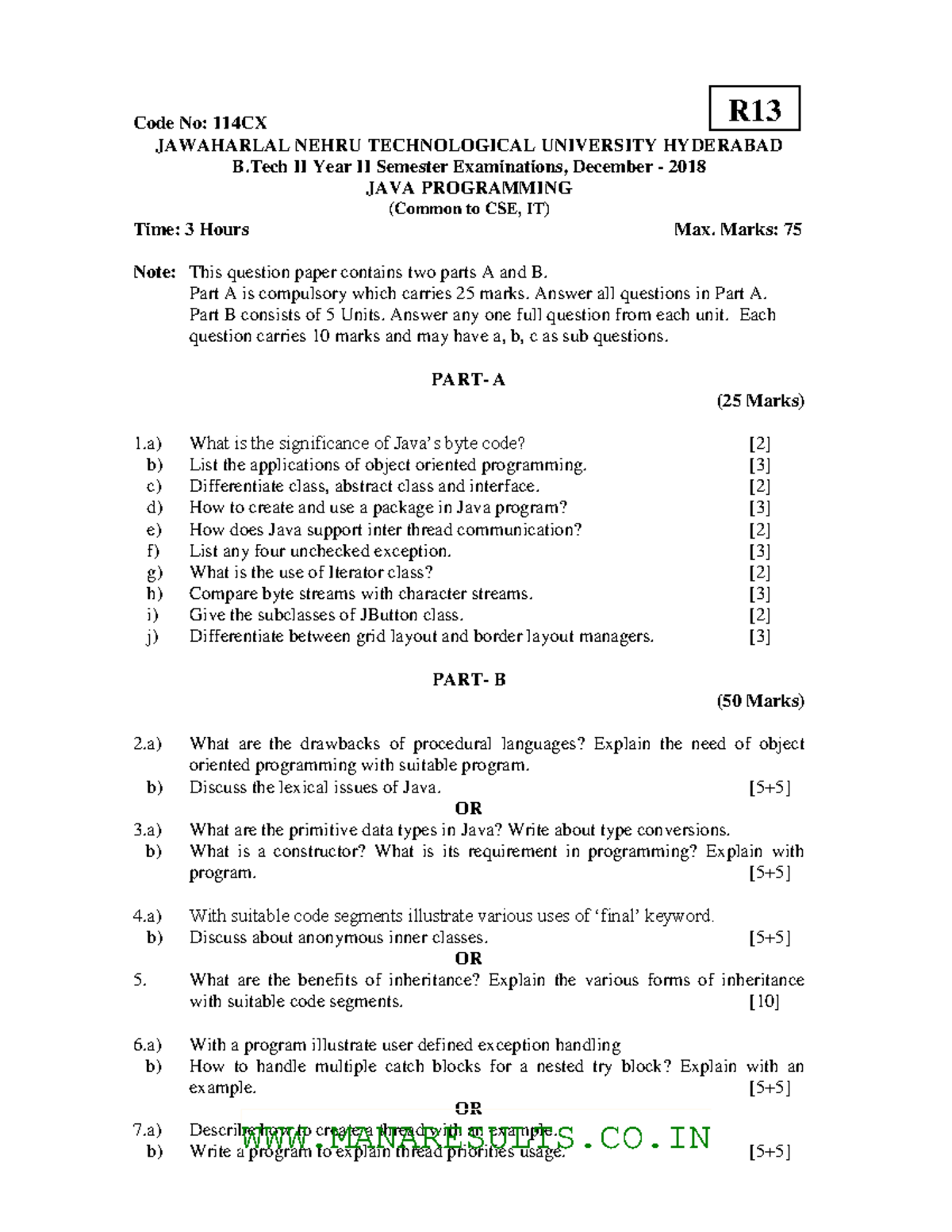 114CX112018 - Artificial intelligence - Code No: 114CX JAWAHARLAL NEHRU ...