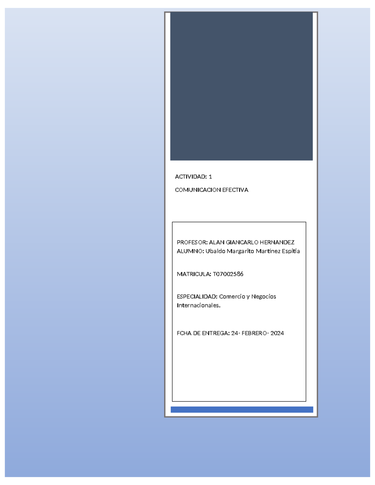 Actividad 1 Comunicasion Efectiva - ACTIVIDAD: 1 COMUNICACION EFECTIVA ...