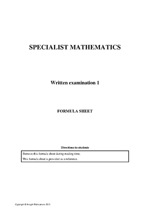 Spec Maths 1 2015 Solns final 30Jan - This trial examination produced ...