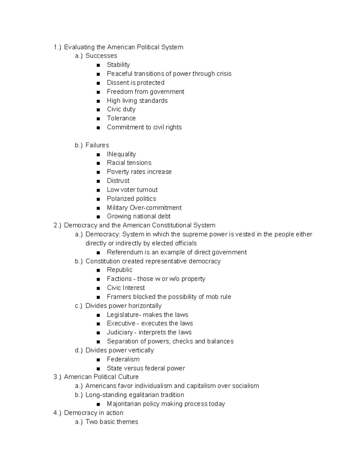 gov-notes-1-evaluating-the-american-political-system-a-successes