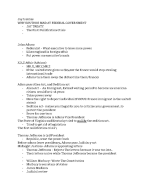 Study Guide US History 2111 - Study Guide / US HISTORY 2111 University ...