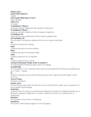 Python notes 16 - Python notes 16 Python: int, float int: a ...