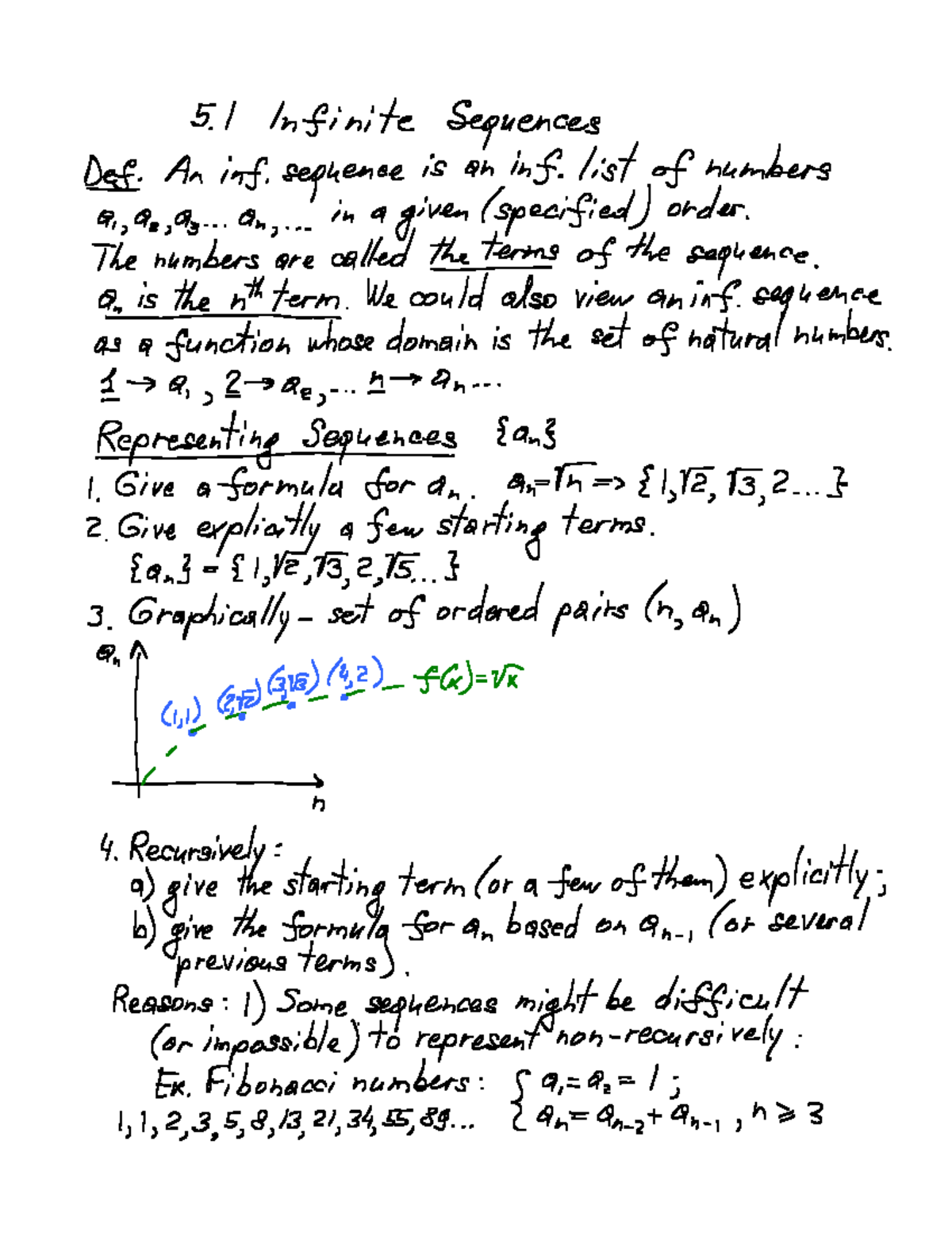5.1.007 Infinite Sequences - MATH 136 - Studocu