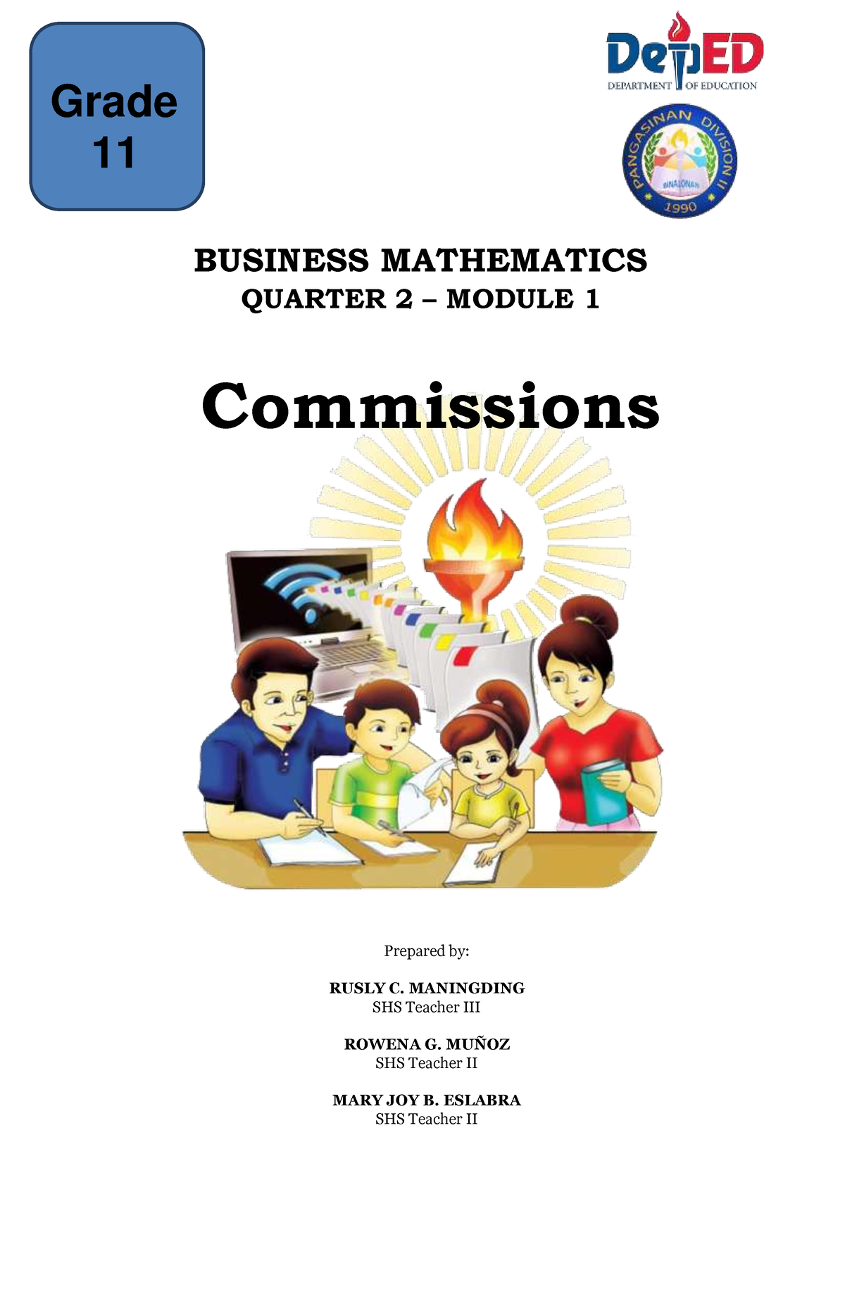 Bus Mh Module-1 Commissions - BUSINESS MATHEMATICS QUARTER 2 – MODULE 1 ...