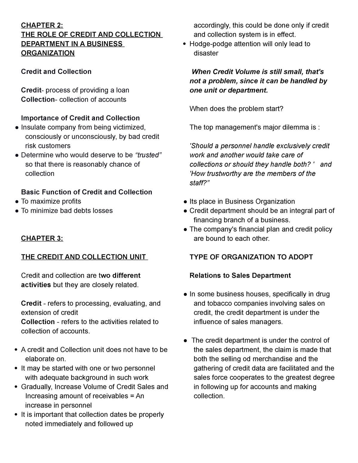 chapter-2-credit-chapter-2-the-role-of-credit-and-collection