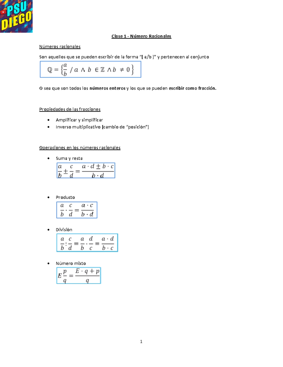 Amplificar y simplificar worksheet