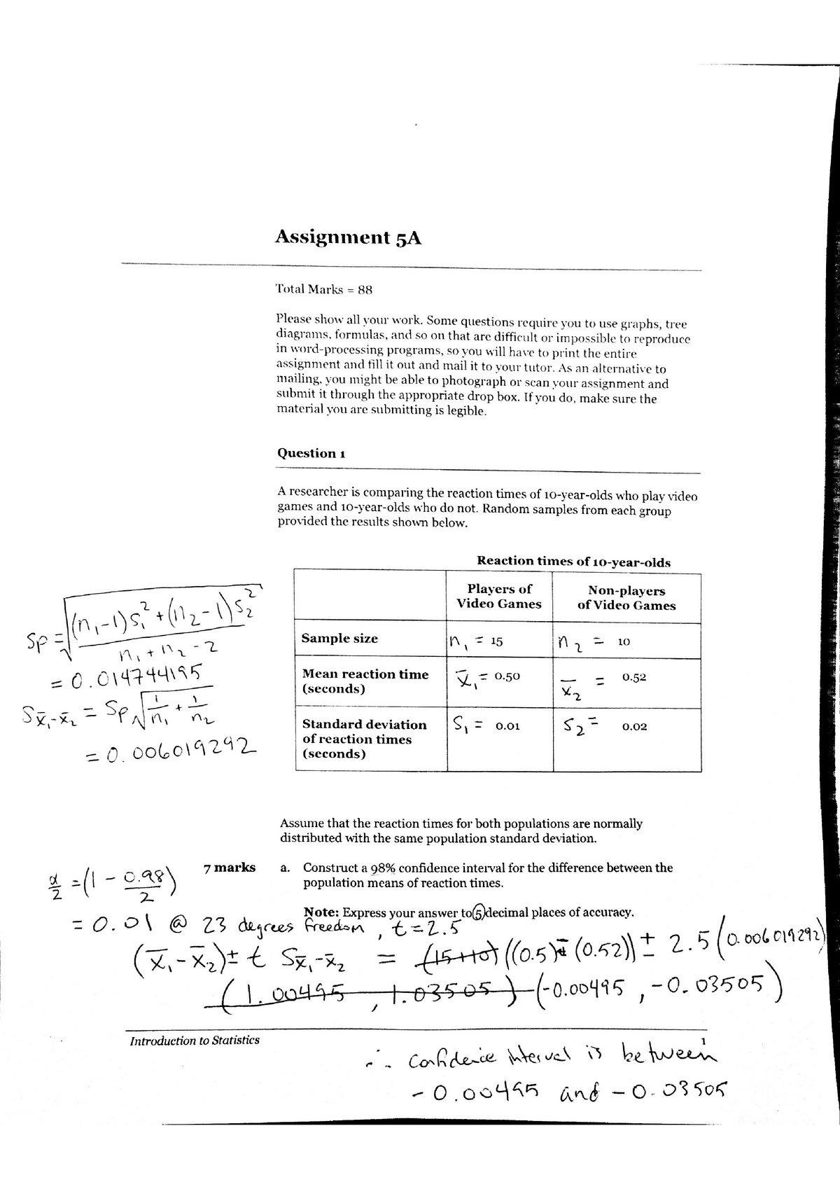 assignment 5 math 215