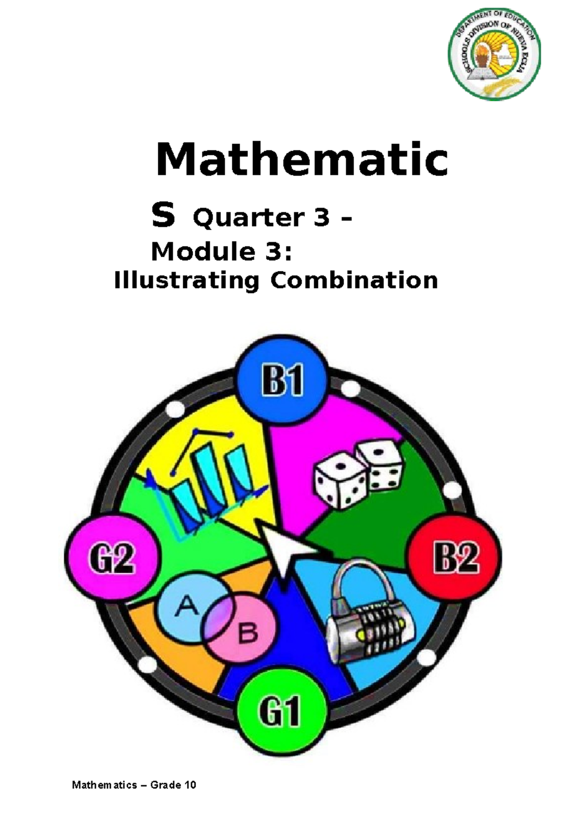 Quarter 3 Module 3 Illustrating Combination - 10 Mathematic s Quarter 3 ...