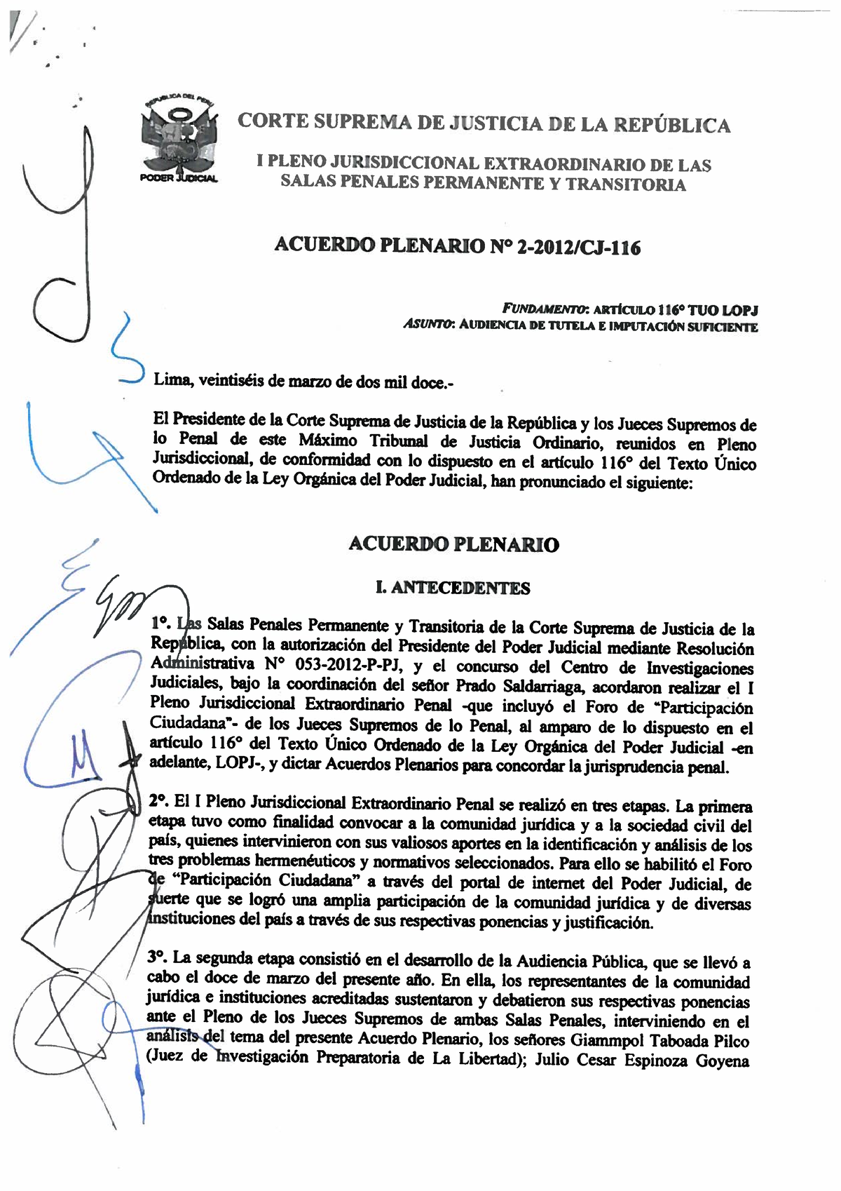 Acuerdo+Plenario+Nº+02 2012 CJ 116 - Introducción A Las Ciencias ...