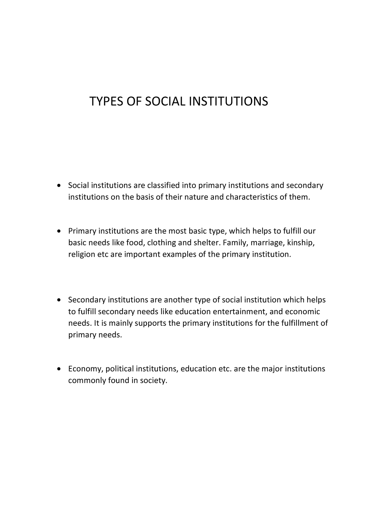 types-of-social-institutions-types-of-social-institutions-social