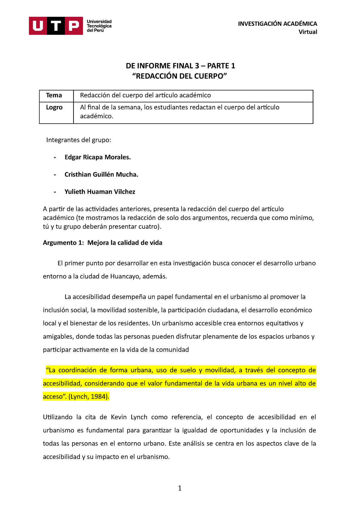 Semana 14 Formato Avance De Informe Final 3 Parte 1 De Informe Final 3 Parte 1 9321