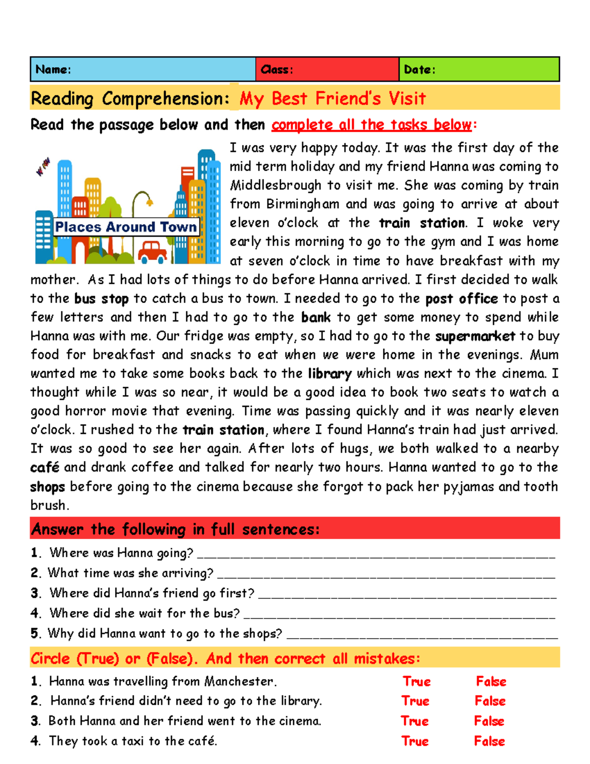 Reading-comprehension-my-best-friends-visit-reading-comprehension ...