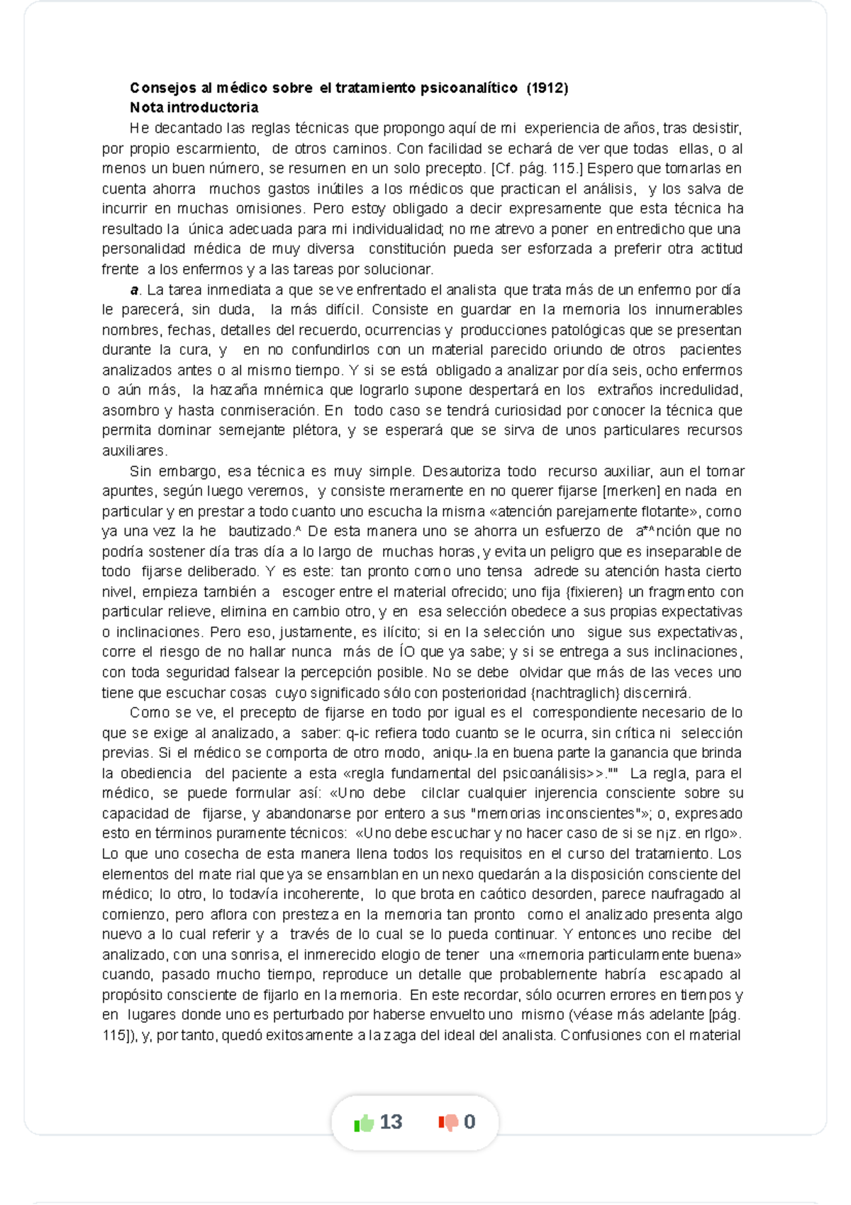Freudt12consejosalmedicosobreeltratamientopsicoanalitico1912 compress Consejos al