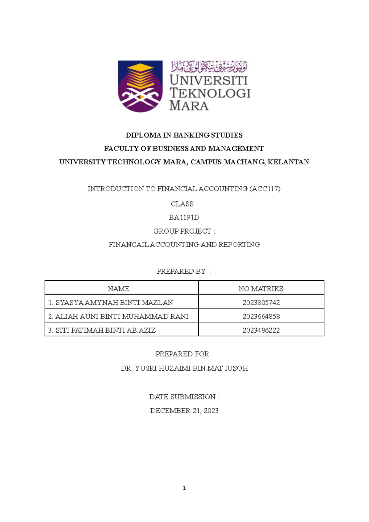 acc117 group assignment uitm