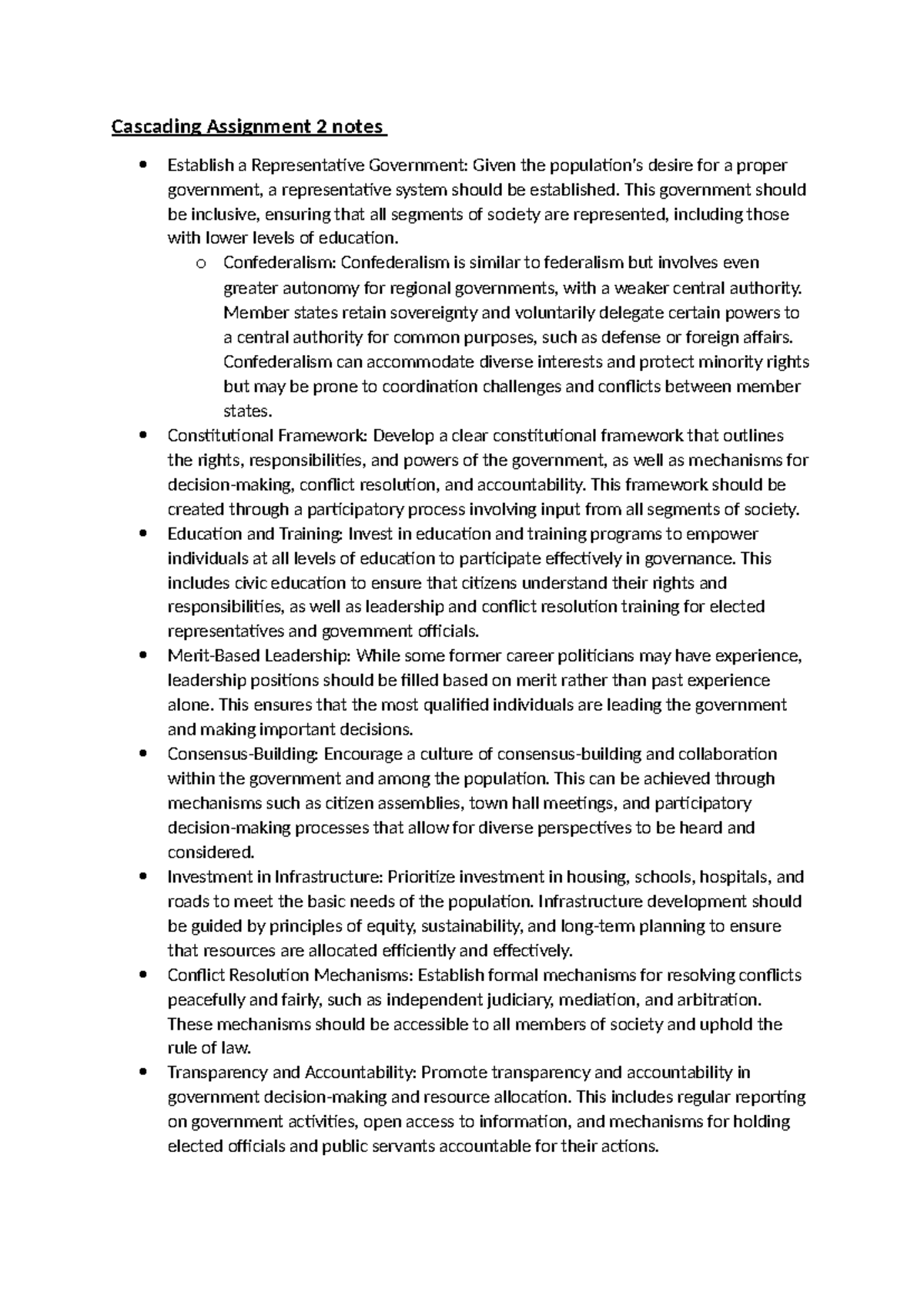 Cascading Assignment 2 notes - Cascading Assignment 2 notes Establish a ...