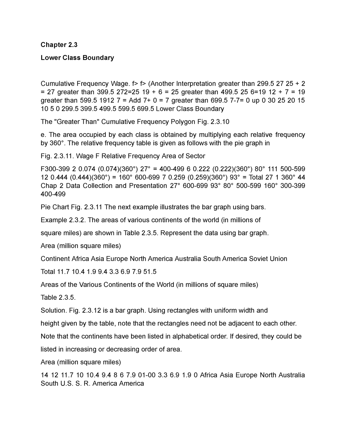 what is lower class boundary in statistics