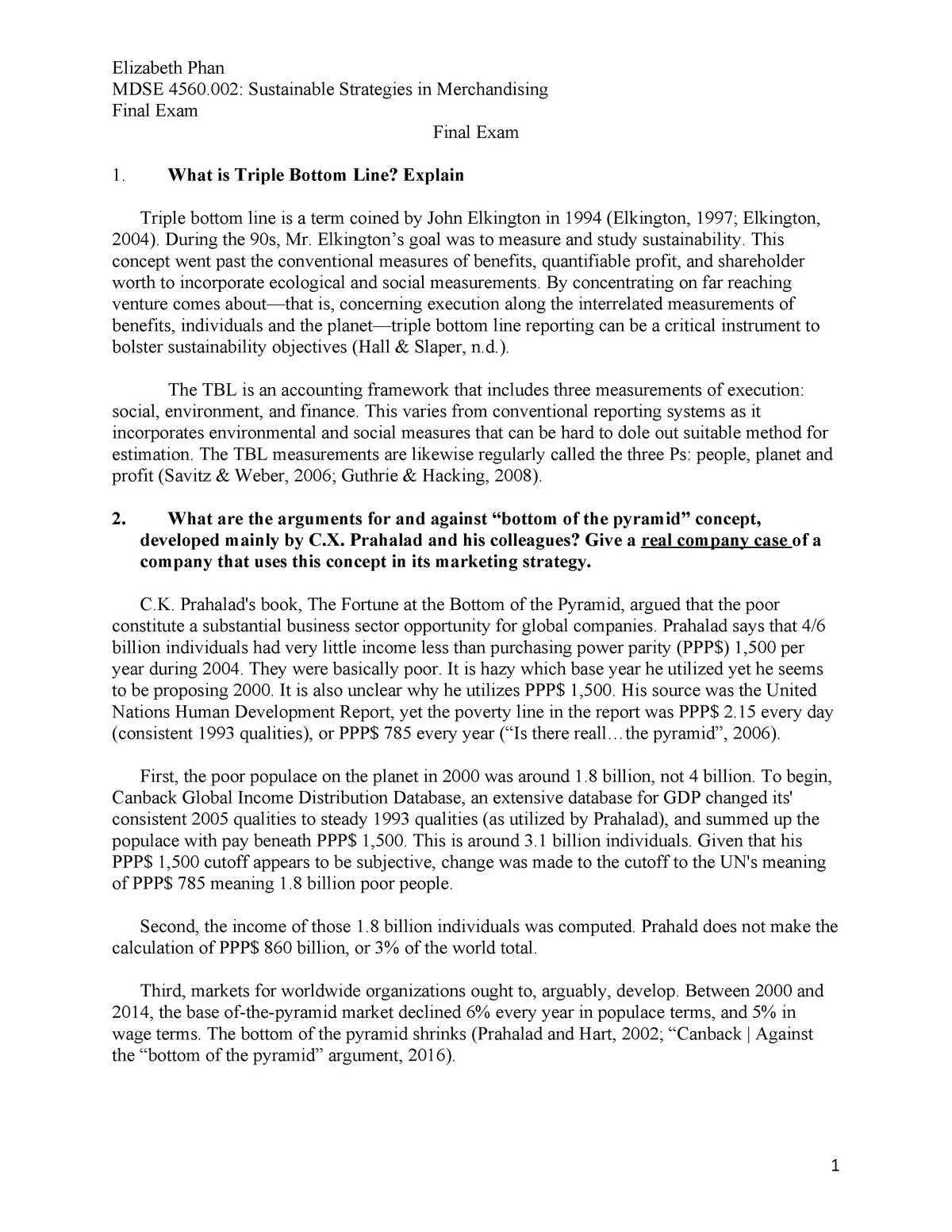 Final exam July 9, questions and answers - MDSE 4560 - StuDocu