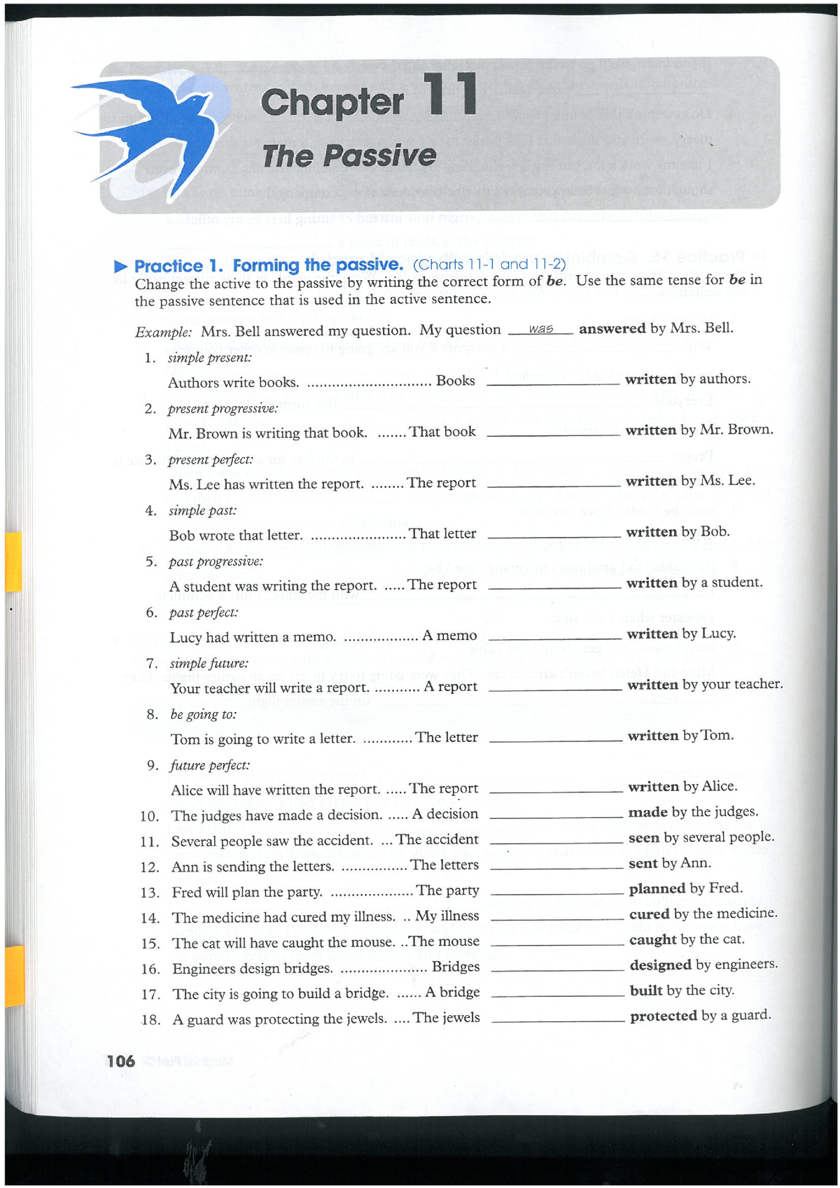 Active Passive Voice Practice Bahasa Inggris Studocu