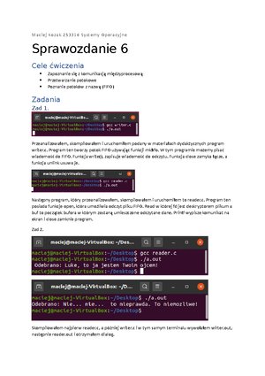 Systemy Operacyjne Cwiczenie 0 - Kabacik - Systemy Operacyjne ...