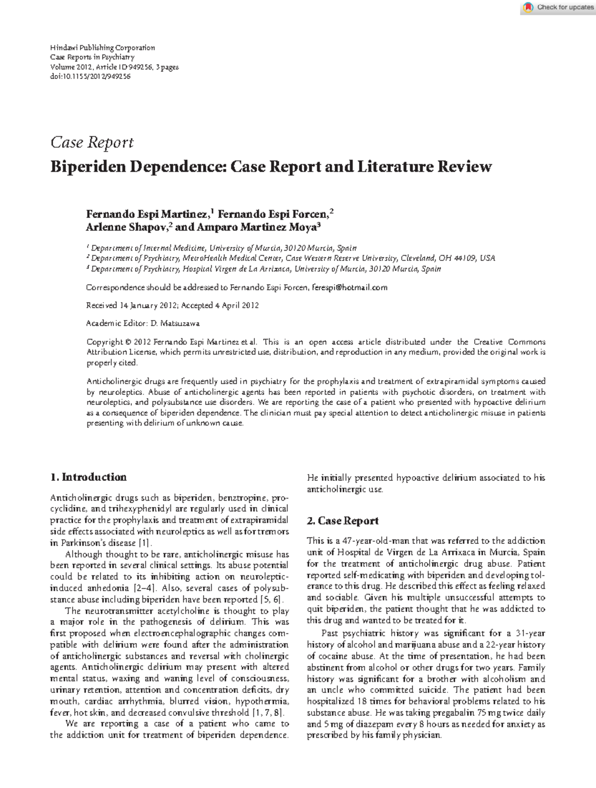 Case Reports in Psychiatry - 2012 - Espi Martinez - Biperiden ...