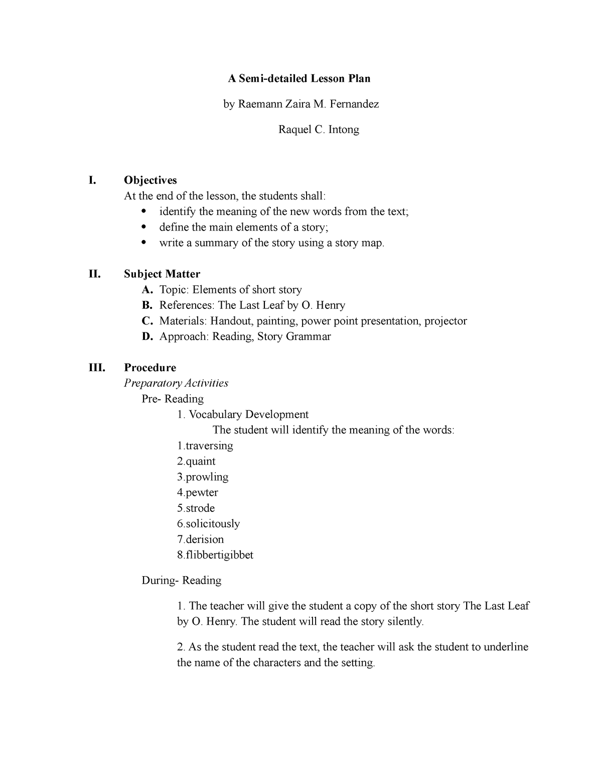 lesson-plan-semi-detailed-a-semi-detailed-lesson-plan-by-raemann