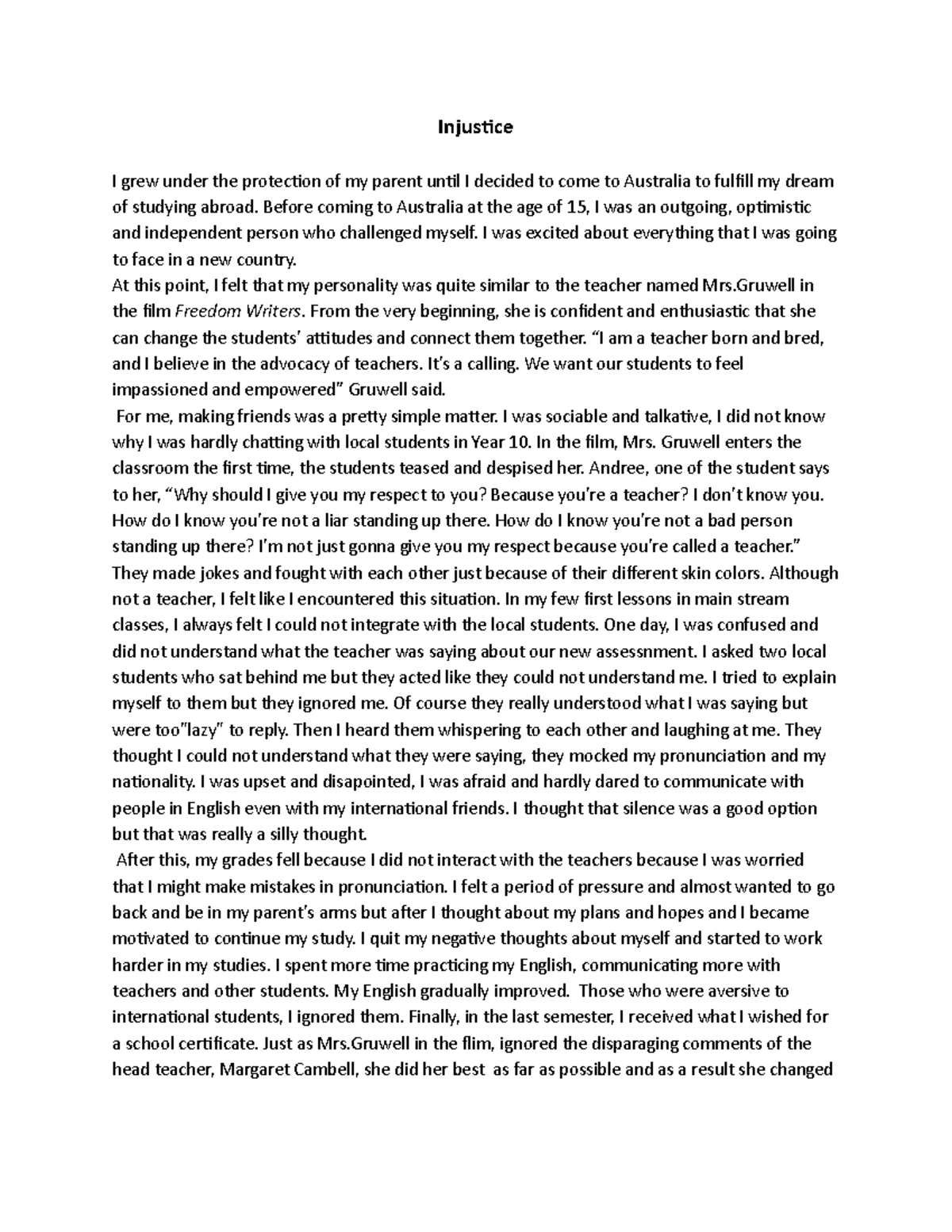 Freedom writers questions and answers pdf image