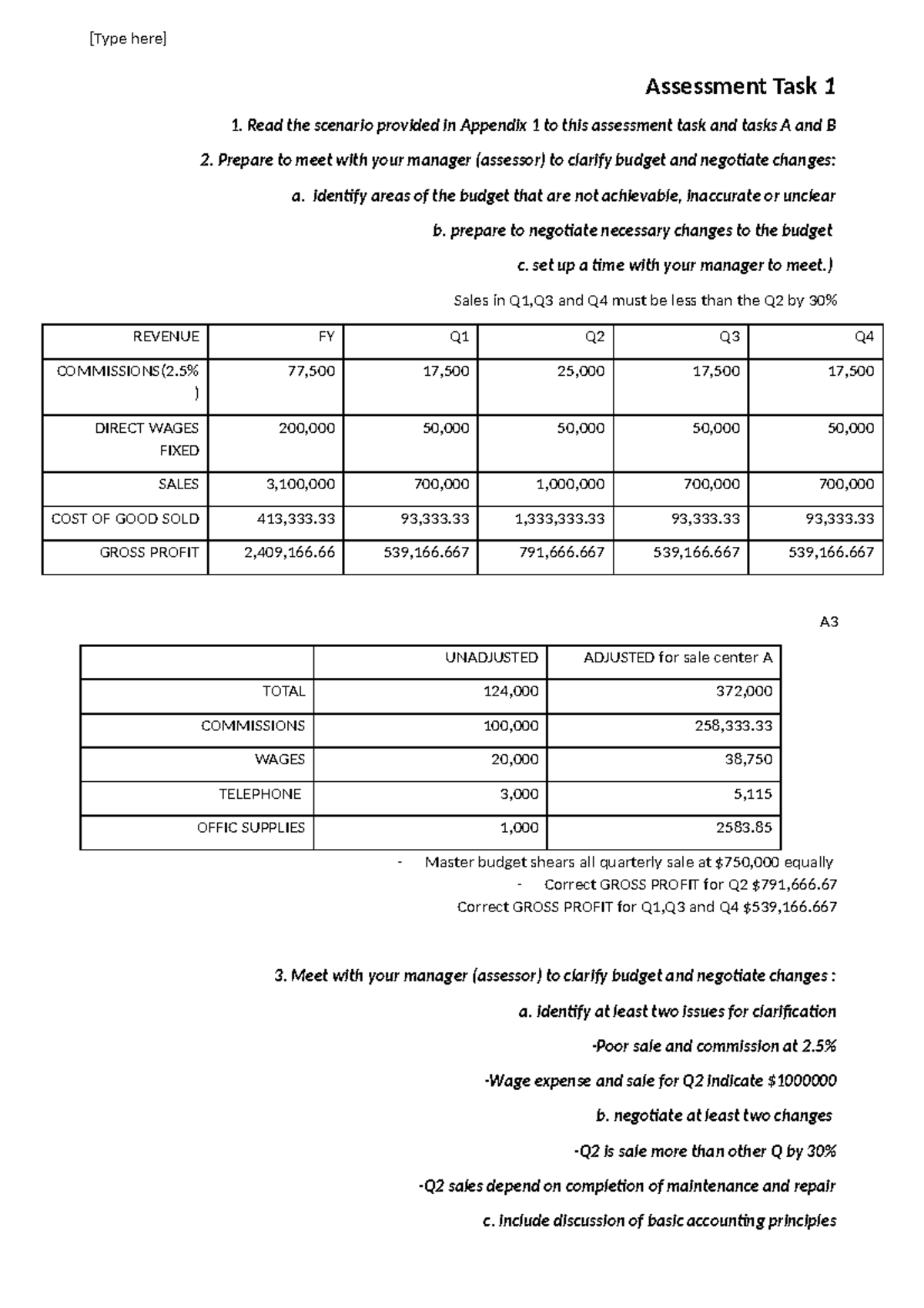 Bsbfim 501.docx - [Type Here] Assessment Task 1 Read The Scenario ...