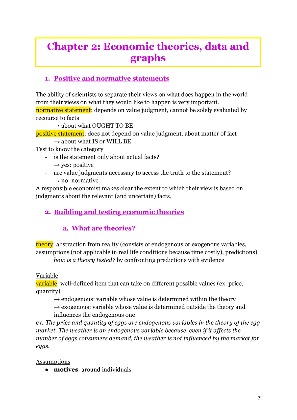 Chapter 2 (economic Theories, Data And Graphs) - Positive And Normative ...