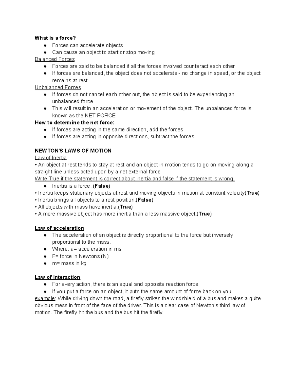 law-of-acceleration-notes-what-is-a-force-forces-can-accelerate