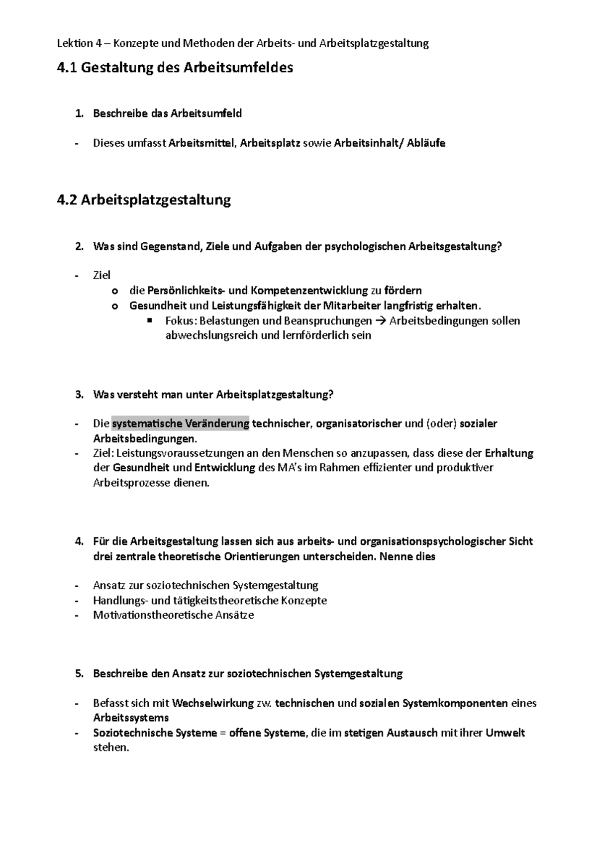 Lektion 4 – Konzepte und Methoden der Arbeits- und ...