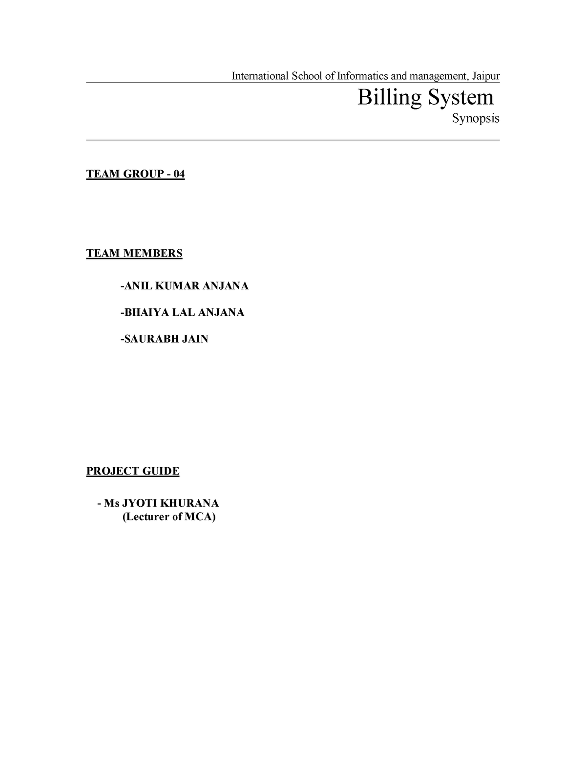 school billing system thesis pdf