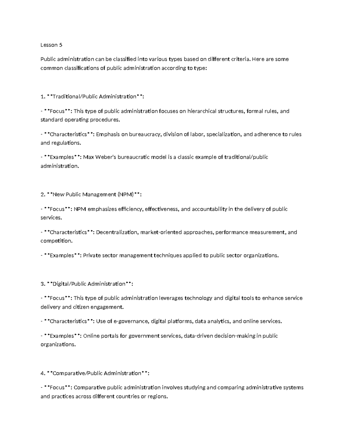 Lesson 5-WPS Office - learning process - Lesson 5 Public administration ...