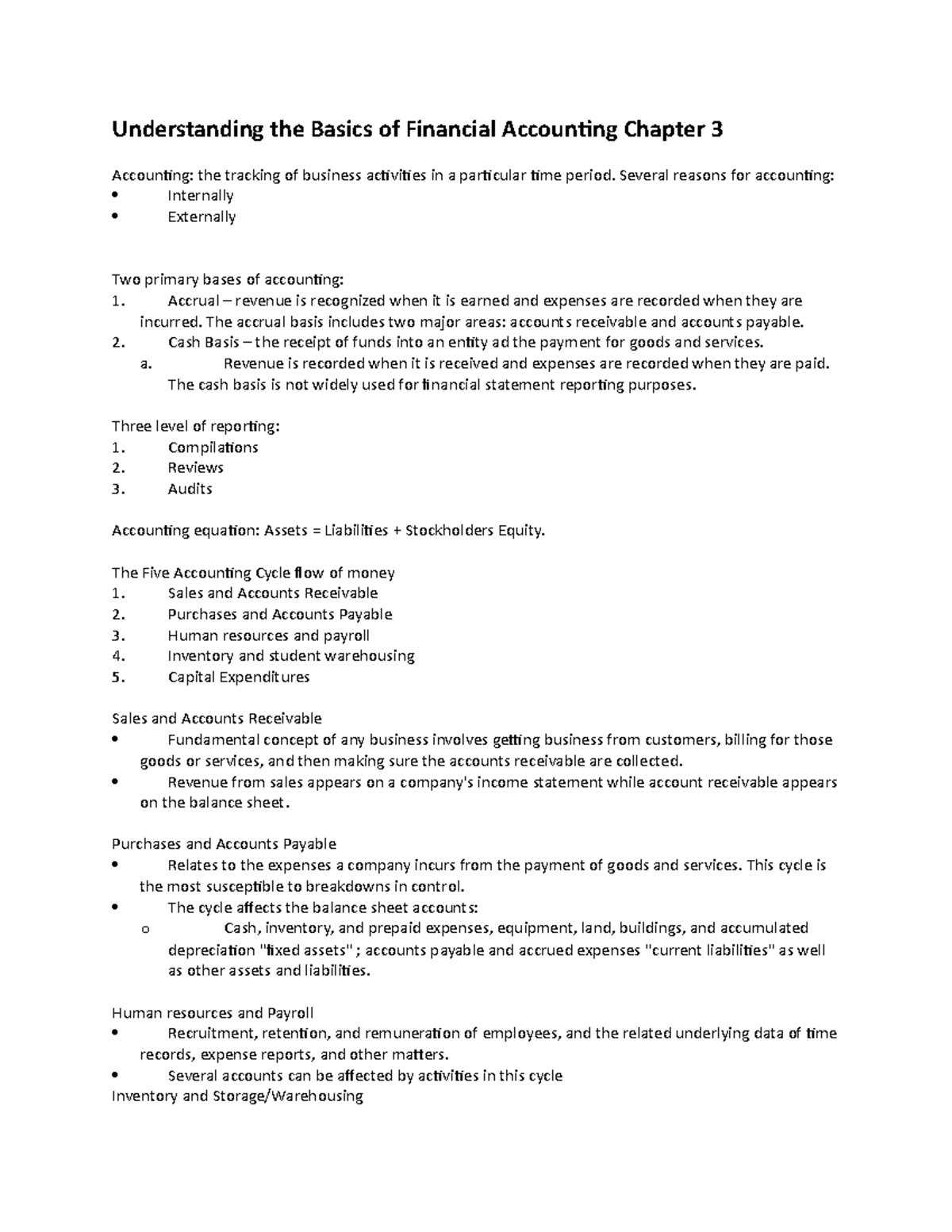 Basics of Financial Accounting - Several reasons for accounting ...