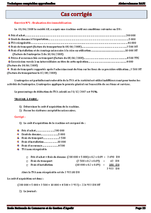 Comptabilité Questions Et Leurs Réponses - Comptabilité Approfondie ...